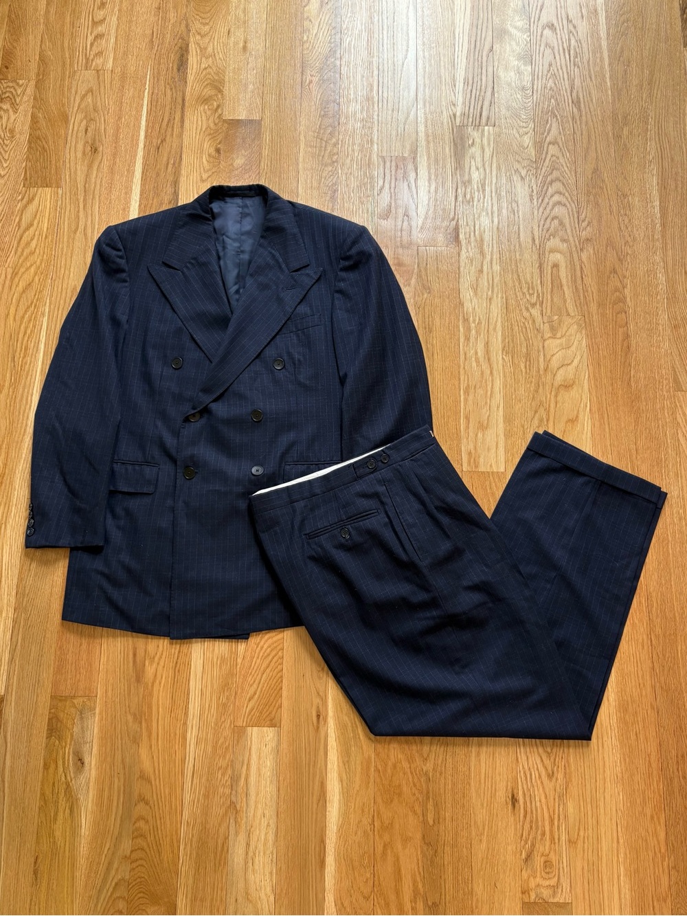 Ralph Lauren Purple Label Doublebreasted 2pc Made In England Wool Suit 42L 36x30